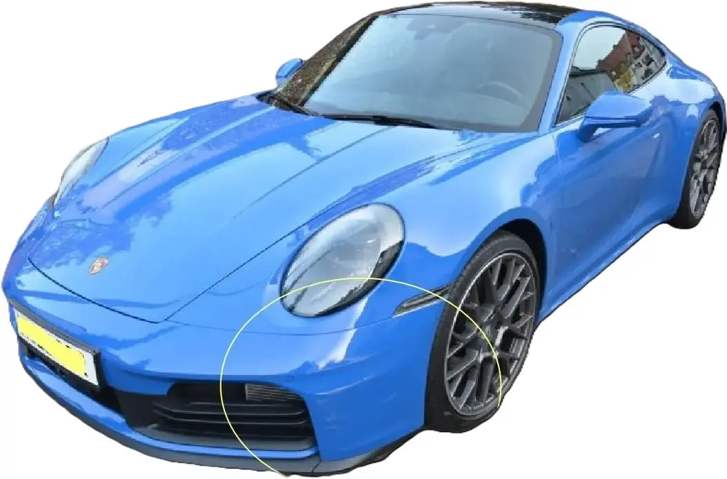 Porsche 911 Carrera leichte Kratzer Gutachten mit Merkantiler Minderwert 11750 Euro durch Kfz-Gutachter Erlangen M. Öncebe