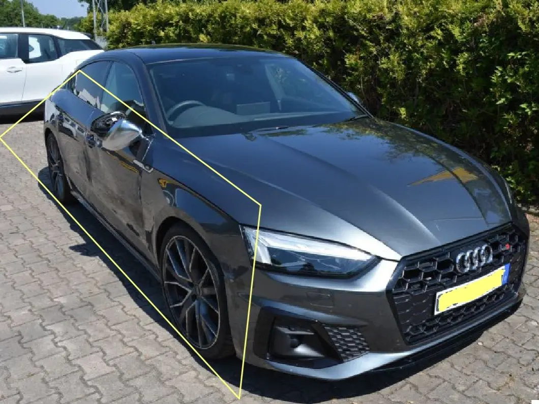 Seitlicher Streifschaden Audi S A5 3.0 TDI Gutachten 27.000 Euro durch Sachverständigen in der Region Nürnberg.