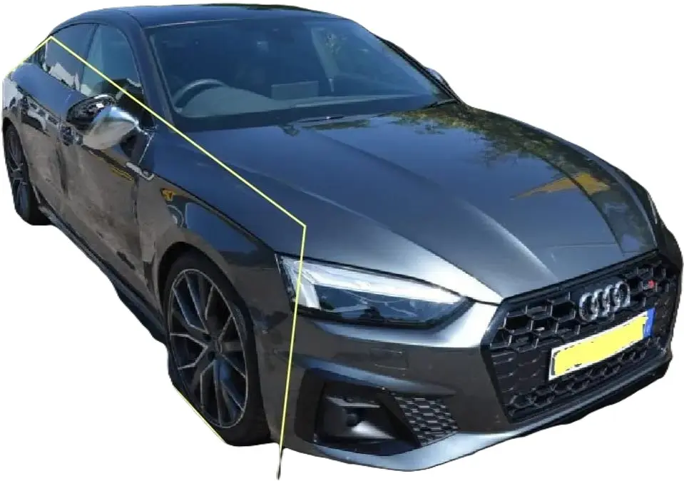 Seitenschaden Audi A5 31.000 Euro Schaden Kfz-Gutachter Fürth