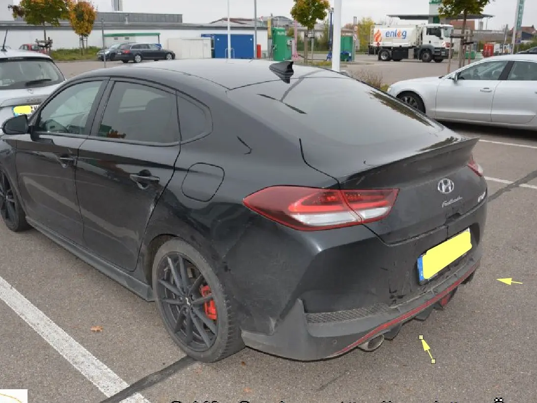 Heckschaden Hyundai i30 N Fastback, Kfz Gutachten Fürth